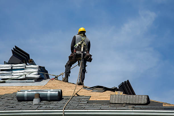 Professional Roofing technician working in Williamsfield, OH